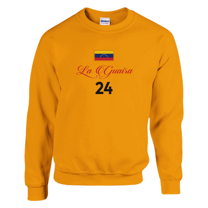 White sweatshirt featuring The Earthquake Of La Guaira design