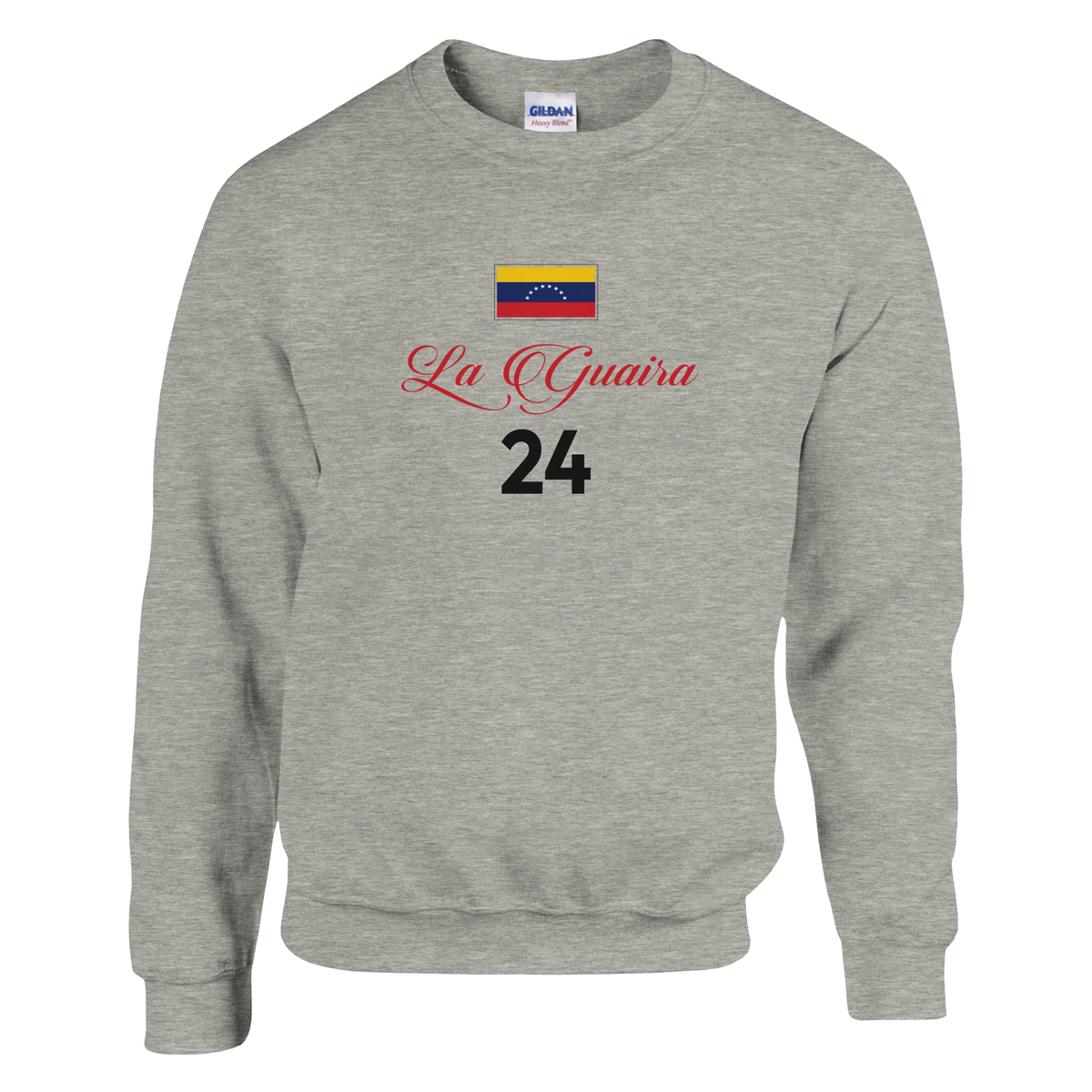 White sweatshirt featuring The Earthquake Of La Guaira graphic